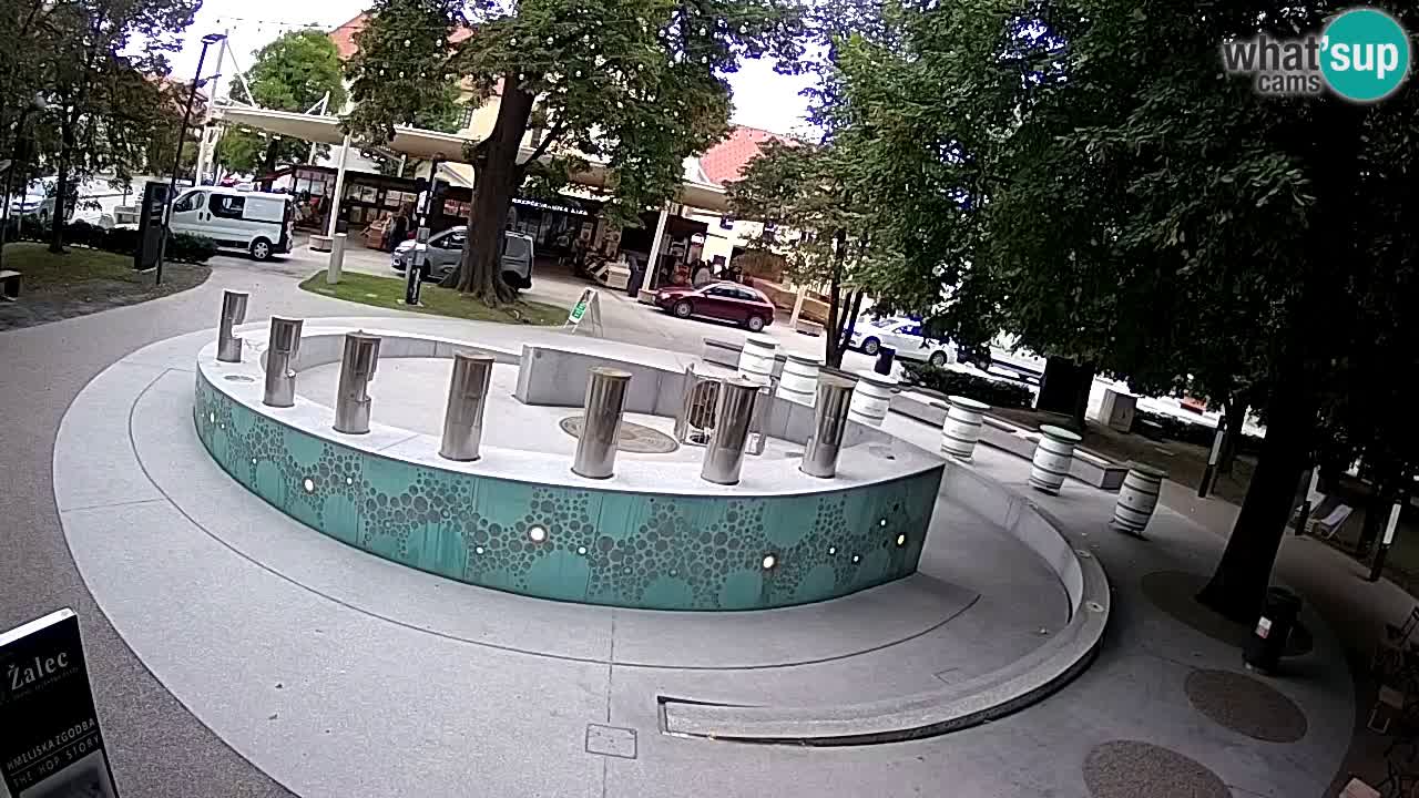 LIVEcam Beer fountain – Green Gold – Žalec – Slovenia