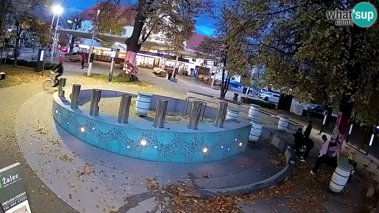 LIVEcam Beer fountain – Green Gold – Žalec – Slovenia