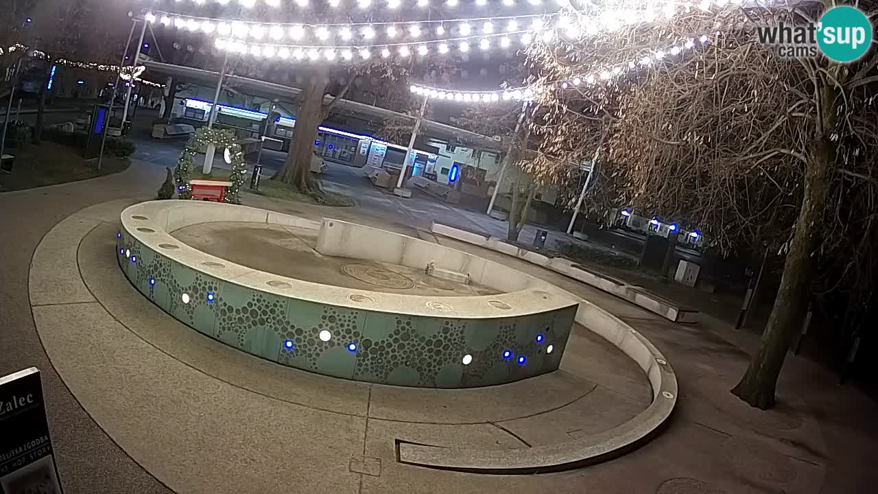 Bier-Springbrunnen Webcam Žalec – Grünen Goldes
