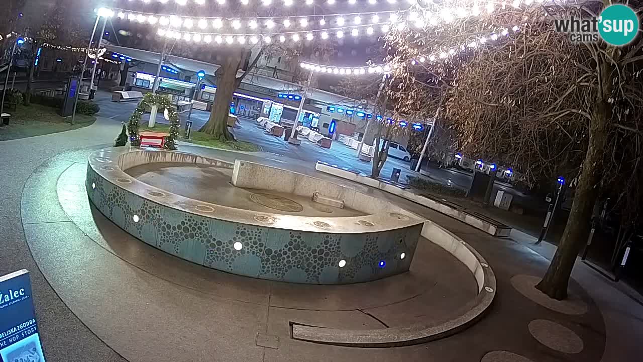 Fontaine à bière LIVE webcam – Or vert – Žalec