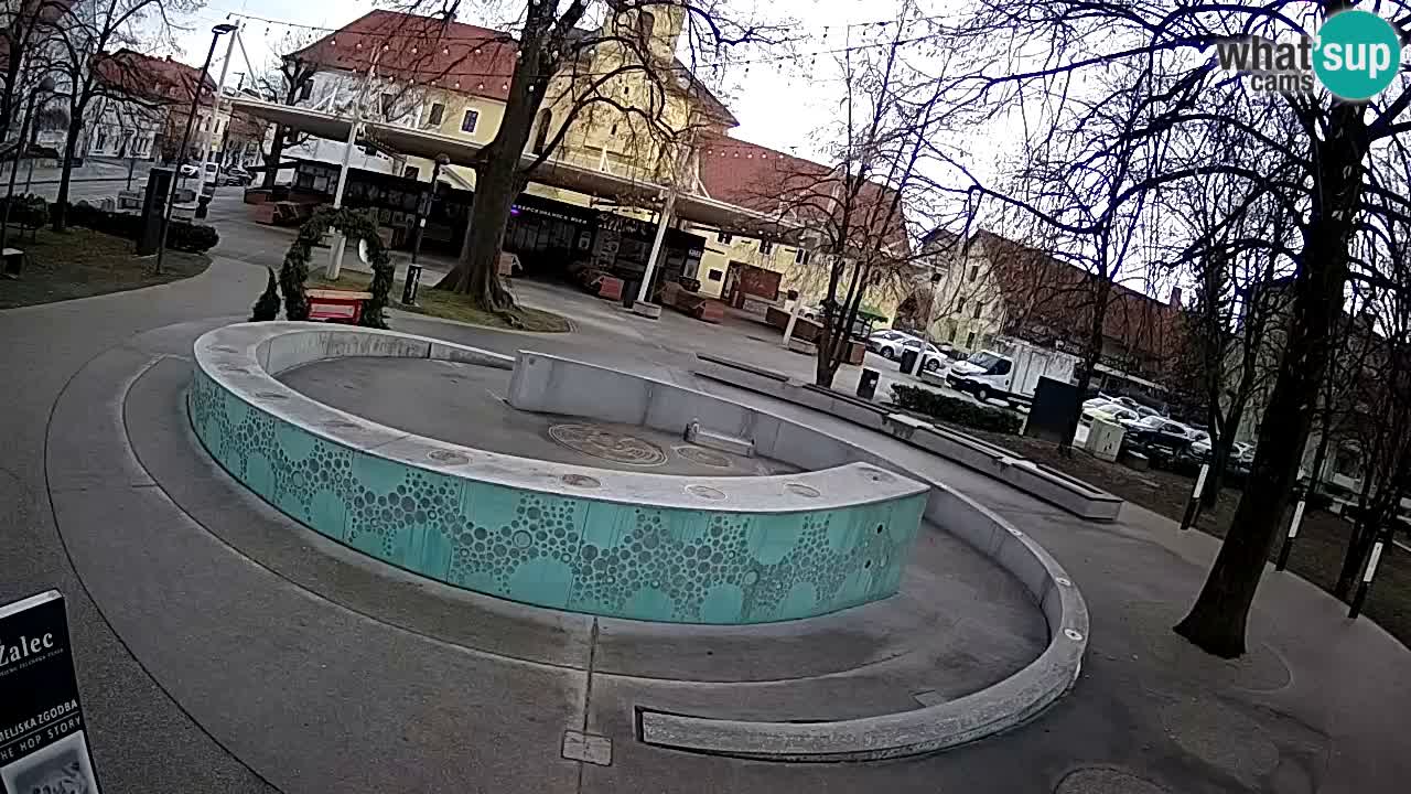 Bier-Springbrunnen Webcam Žalec – Grünen Goldes
