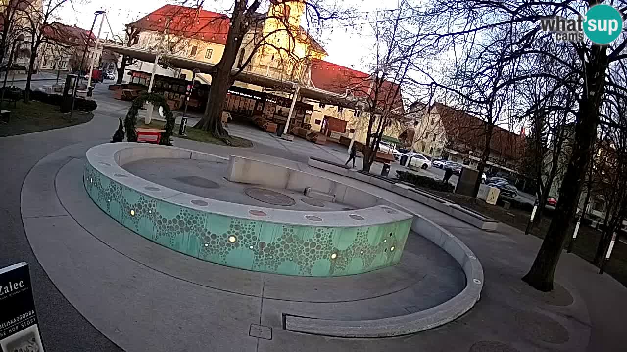 LIVEcam Beer fountain – Green Gold – Žalec – Slovenia
