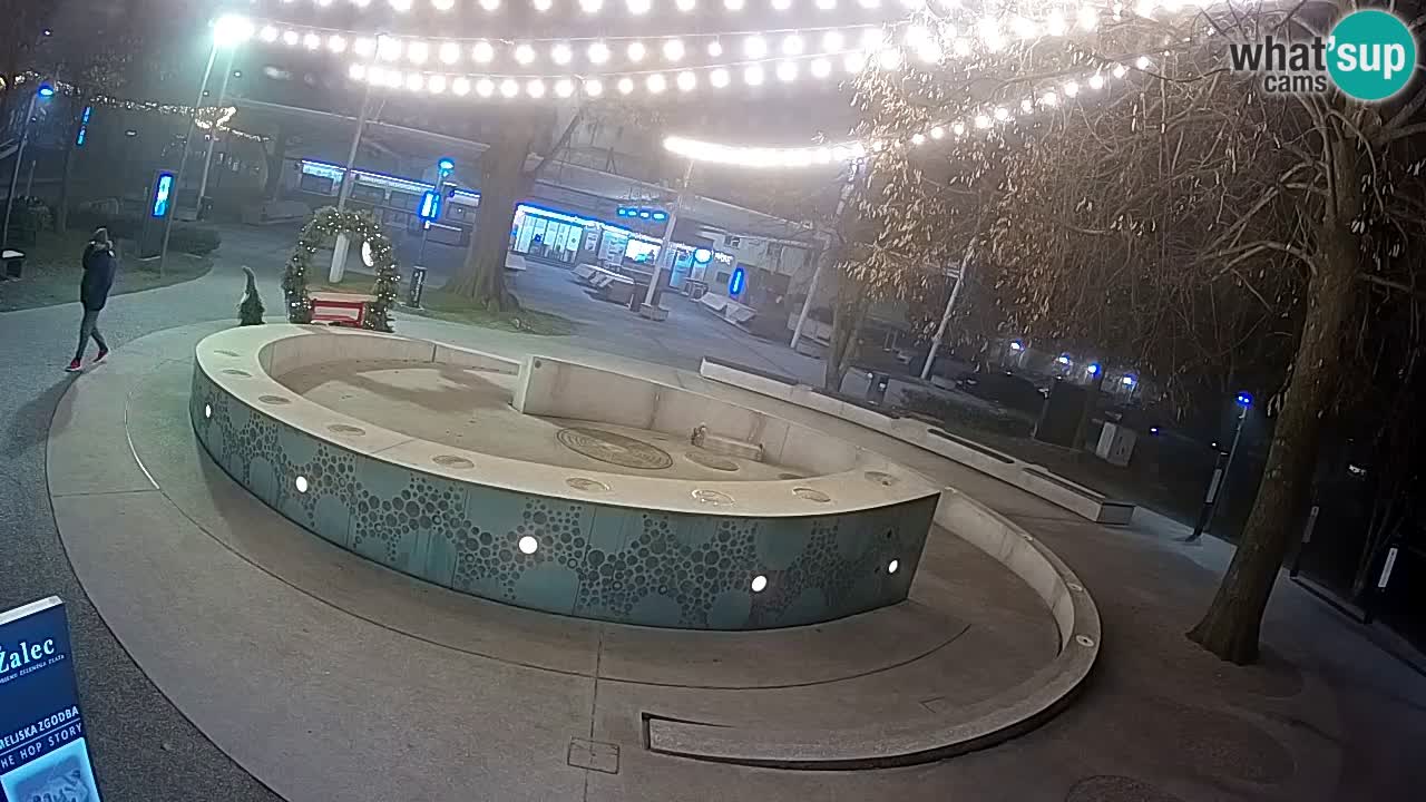 LIVEcam Beer fountain – Green Gold – Žalec – Slovenia