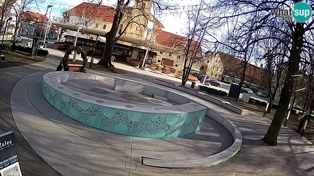 Bier-Springbrunnen Webcam Žalec – Grünen Goldes
