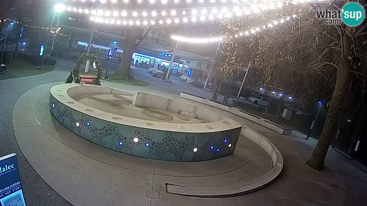 LIVEcam Beer fountain – Green Gold – Žalec – Slovenia
