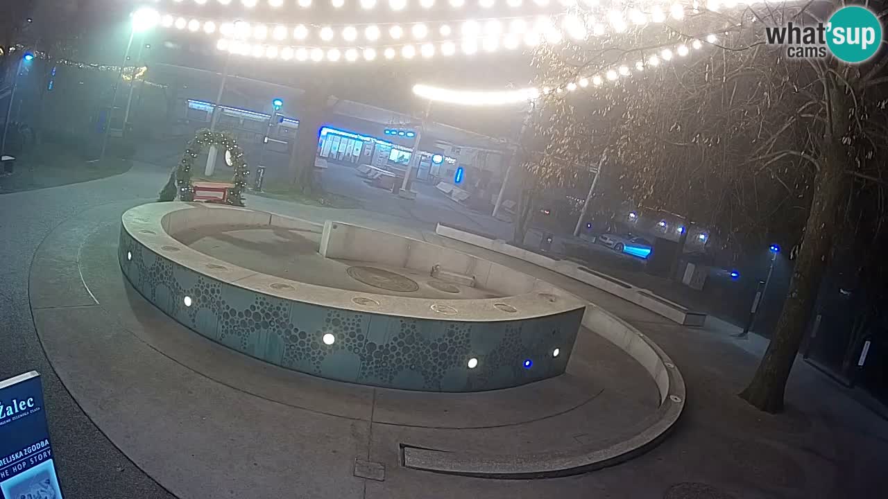 Fontaine à bière LIVE webcam – Or vert – Žalec