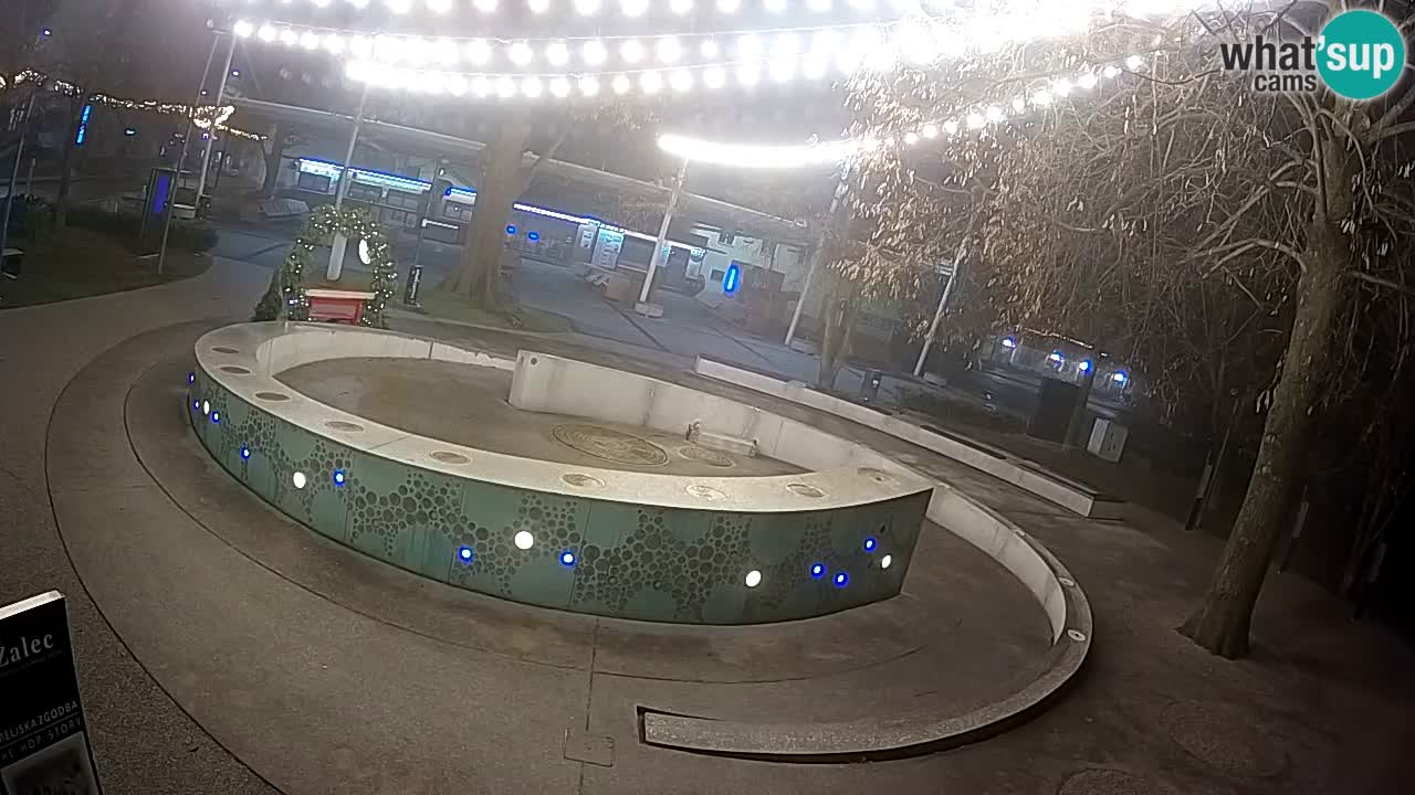 Bier-Springbrunnen Webcam Žalec – Grünen Goldes