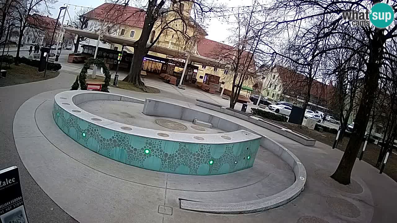 Bier-Springbrunnen Webcam Žalec – Grünen Goldes
