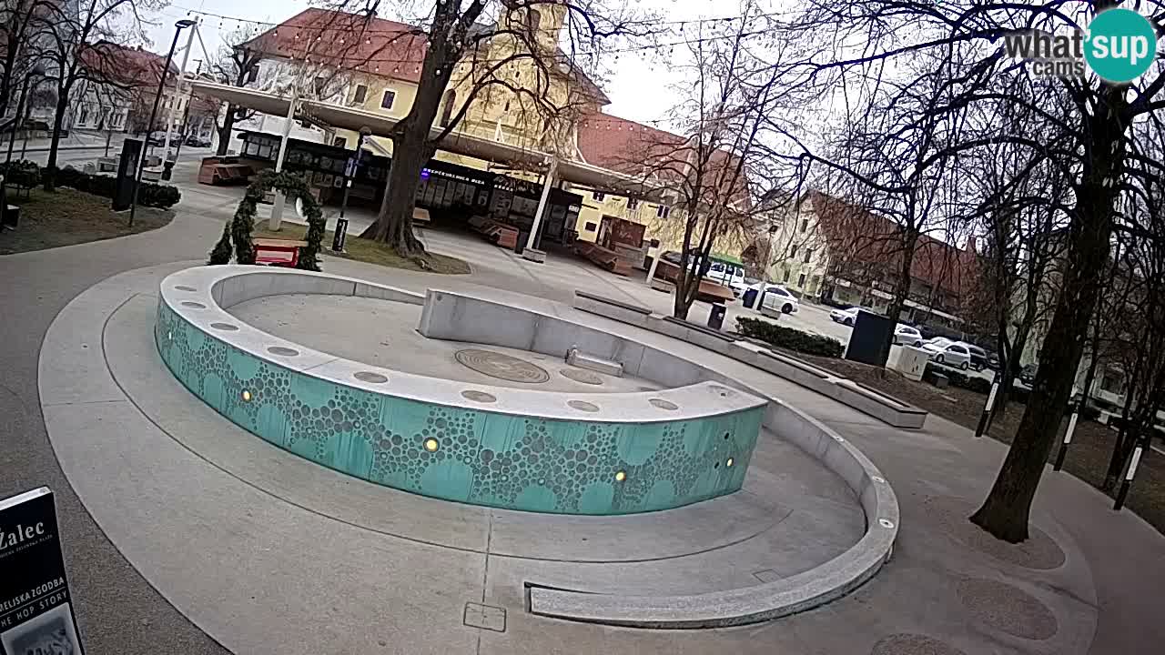LIVEcam Beer fountain – Green Gold – Žalec – Slovenia