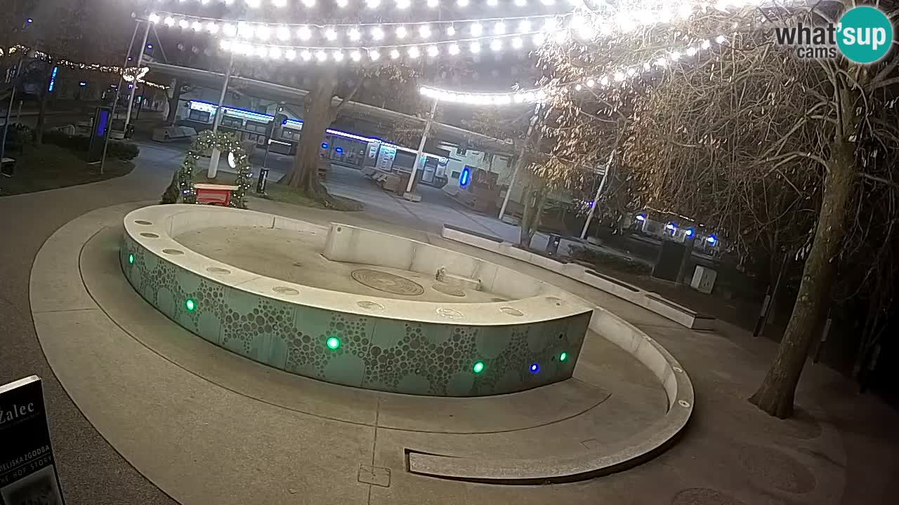 Bier-Springbrunnen Webcam Žalec – Grünen Goldes