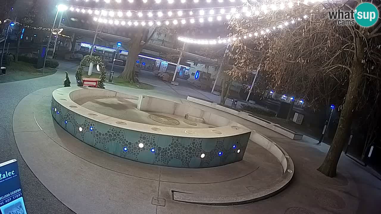 Fontaine à bière LIVE webcam – Or vert – Žalec