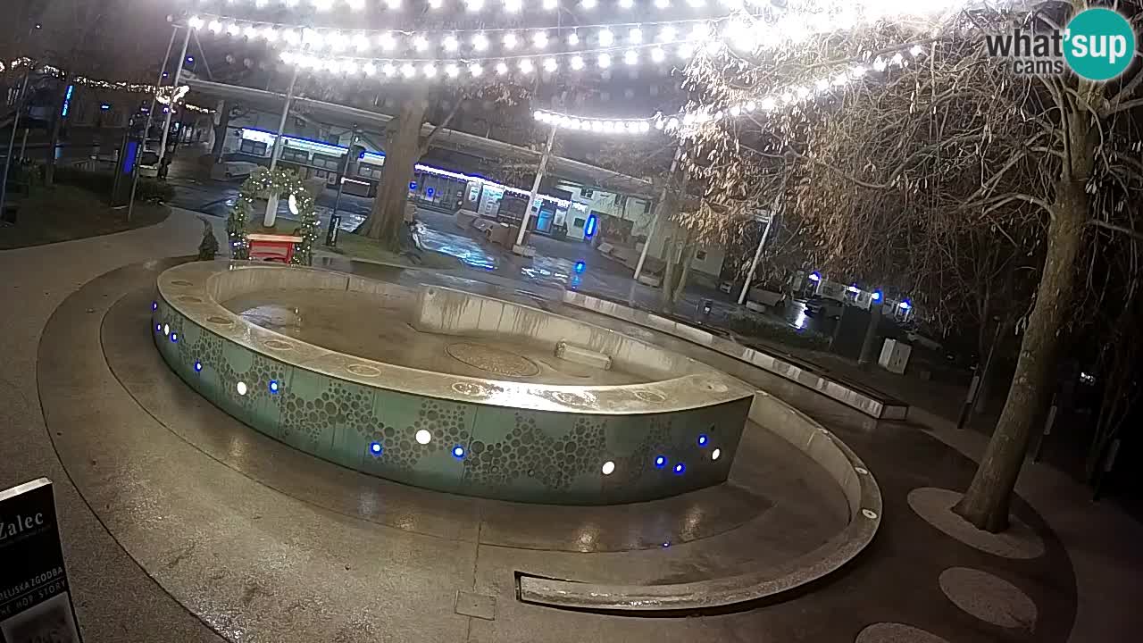 Bier-Springbrunnen Webcam Žalec – Grünen Goldes