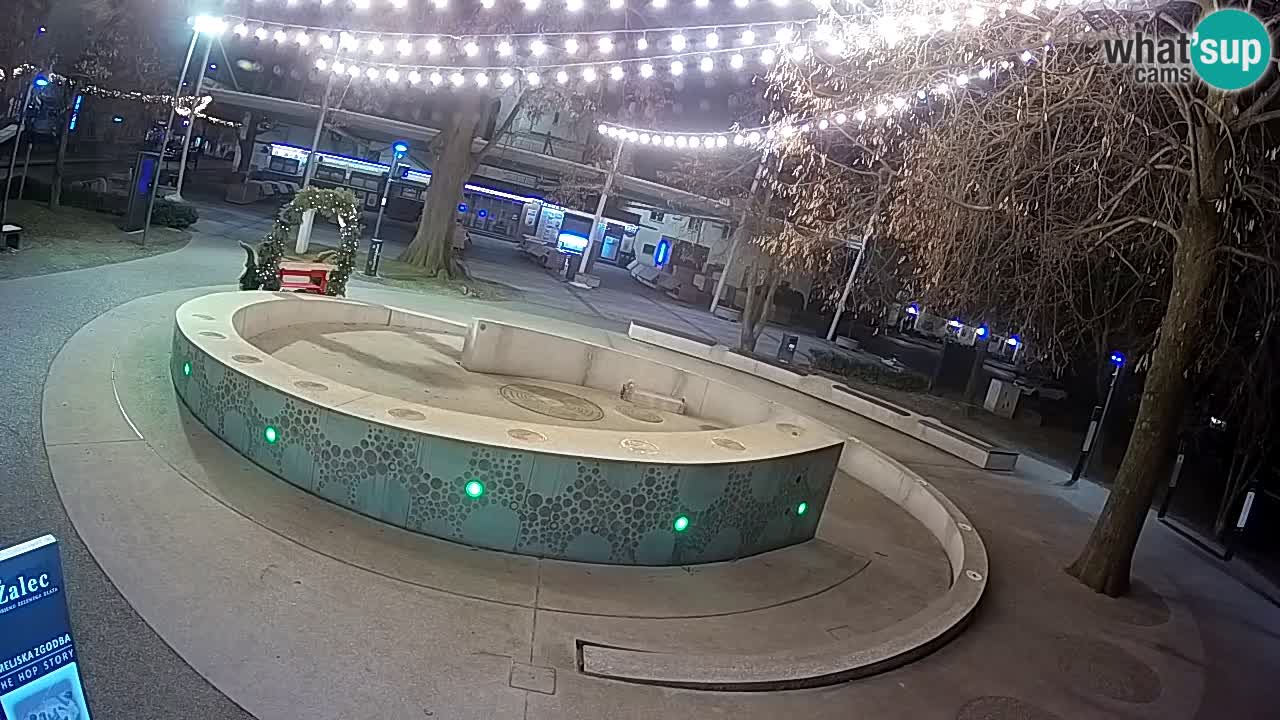 Fontaine à bière LIVE webcam – Or vert – Žalec