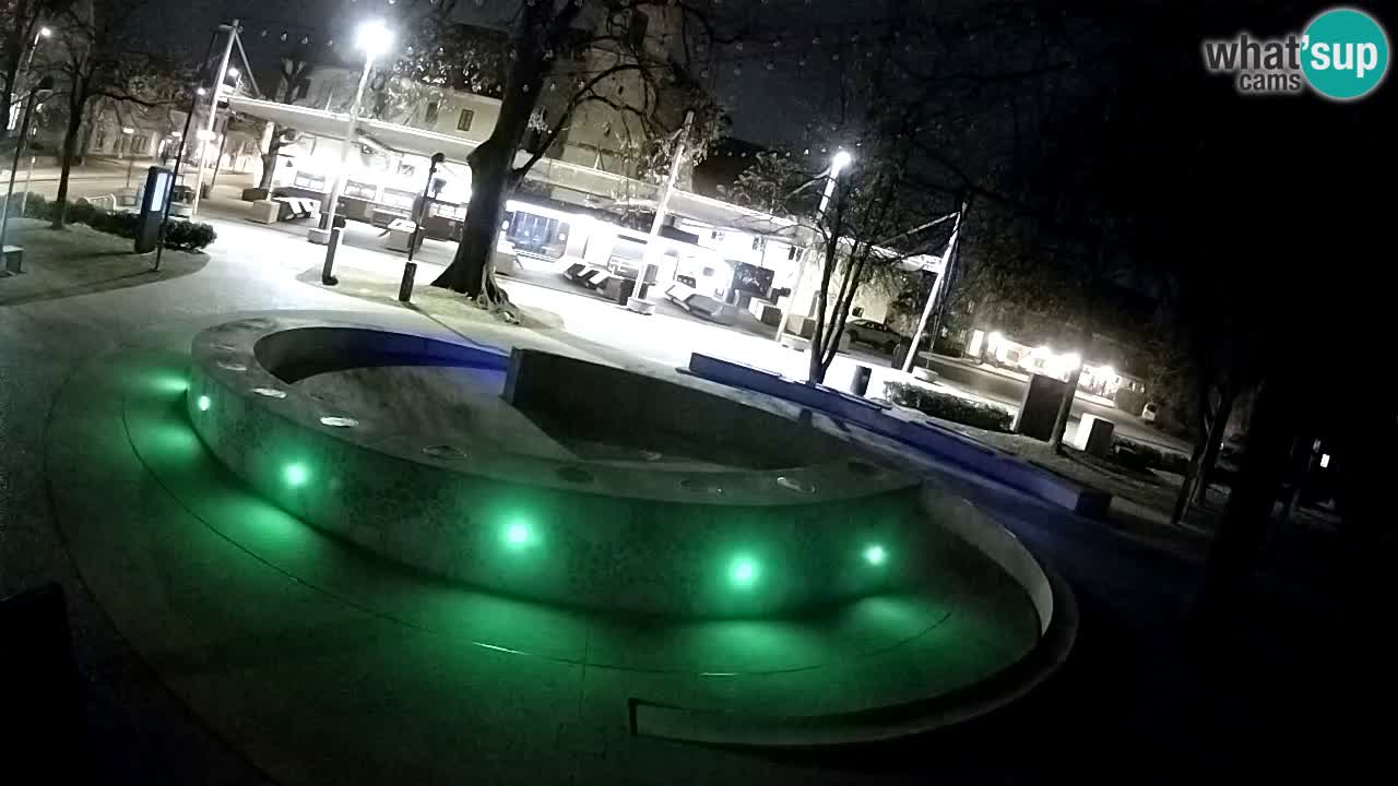 Bier-Springbrunnen Webcam Žalec – Grünen Goldes