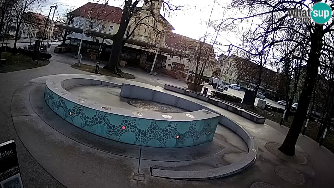 Bier-Springbrunnen Webcam Žalec – Grünen Goldes