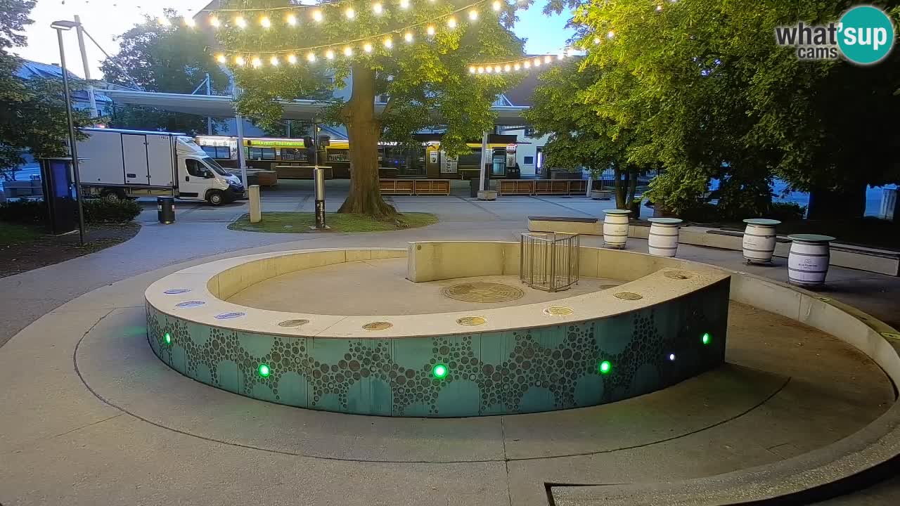 LIVEcam Beer fountain – Green Gold – Žalec – Slovenia