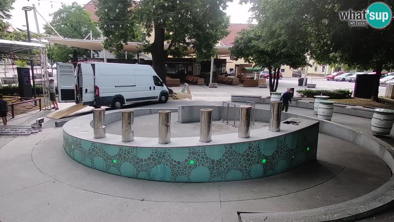 Bier-Springbrunnen Webcam Žalec – Grünen Goldes