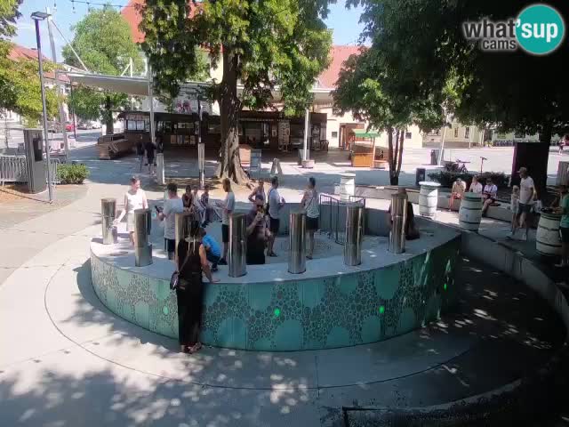 LIVEcam Beer fountain – Green Gold – Žalec – Slovenia