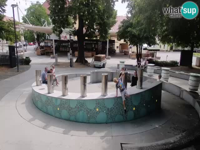 Bier-Springbrunnen Webcam Žalec – Grünen Goldes