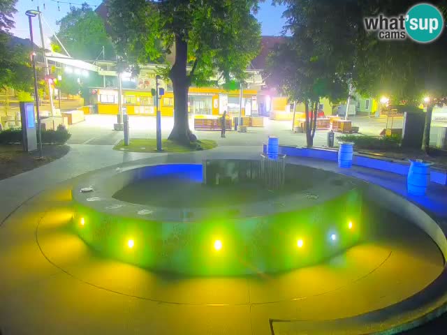 Bier-Springbrunnen Webcam Žalec – Grünen Goldes