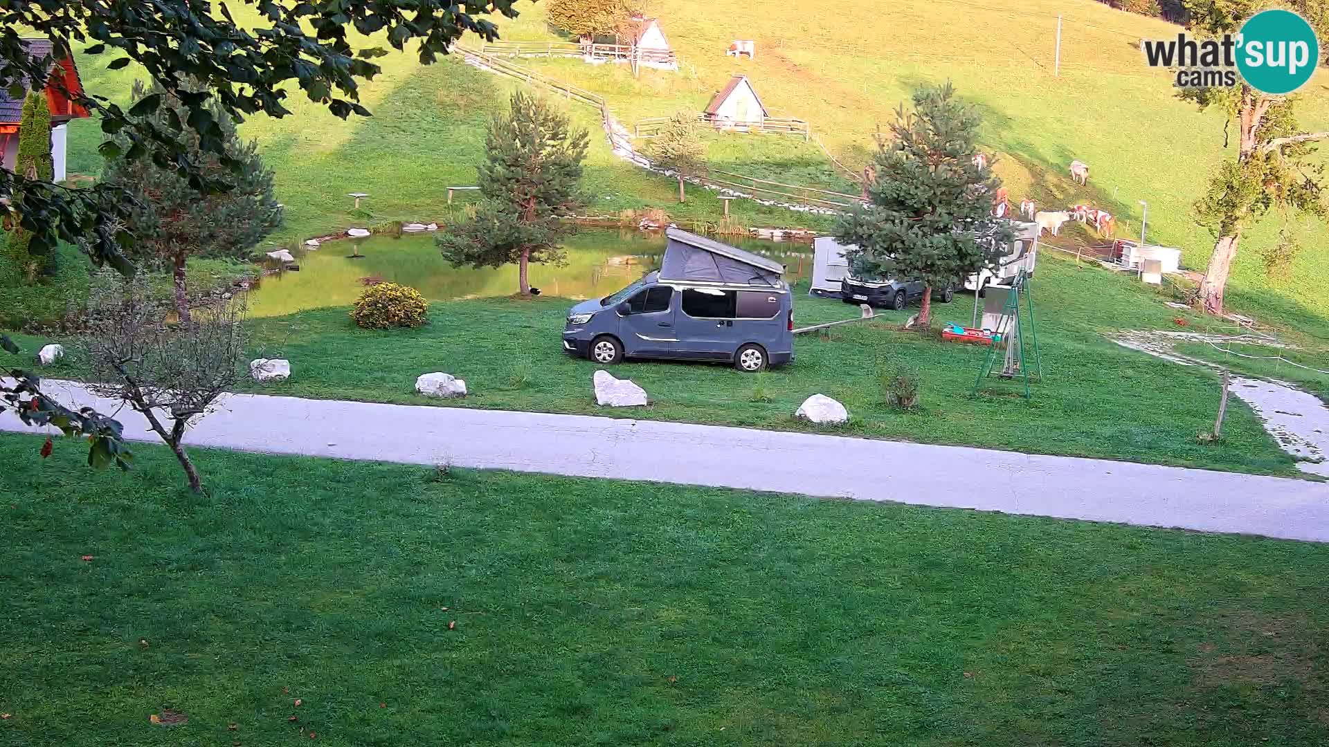 Teich auf dem Bauernhof Pr’Vrhovc | Webkamera