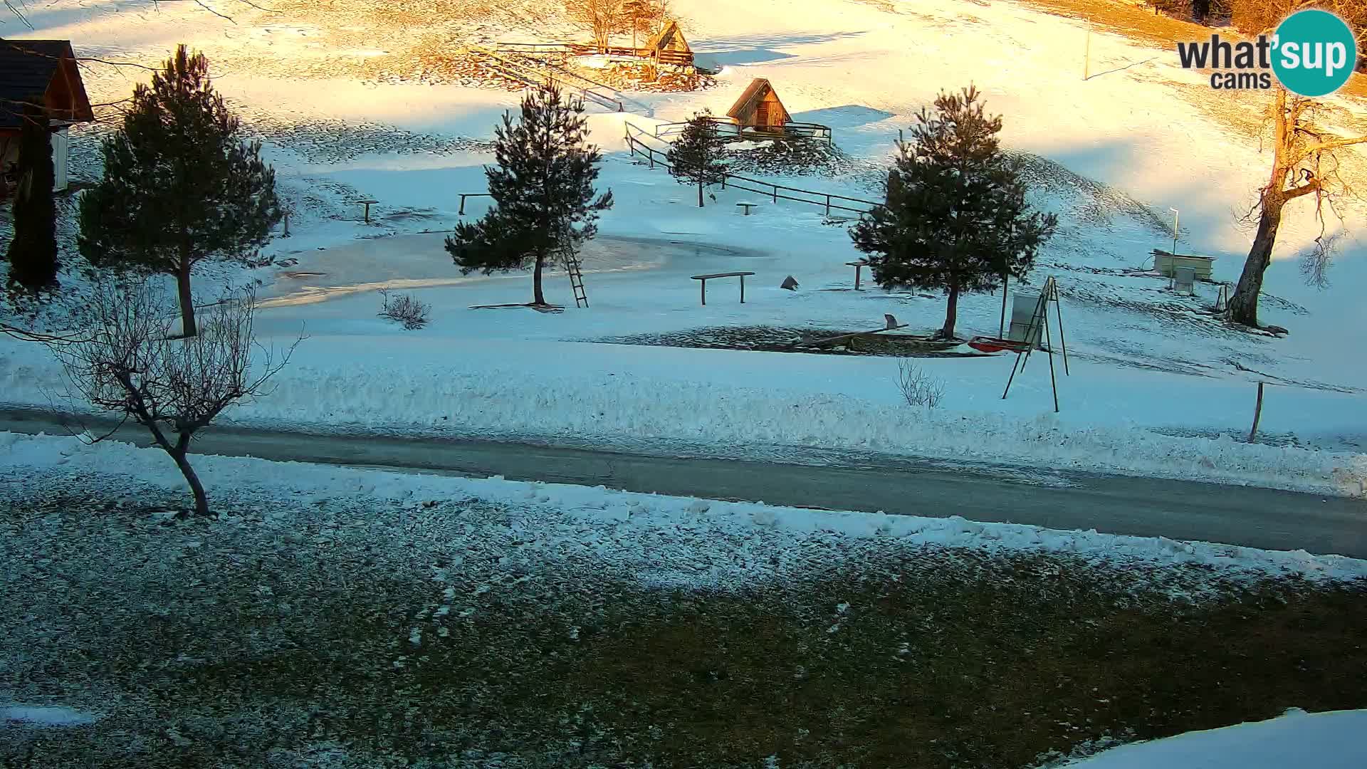 Stagno presso la Fattoria turistica Pr’Vrhovc | webcam in diretta