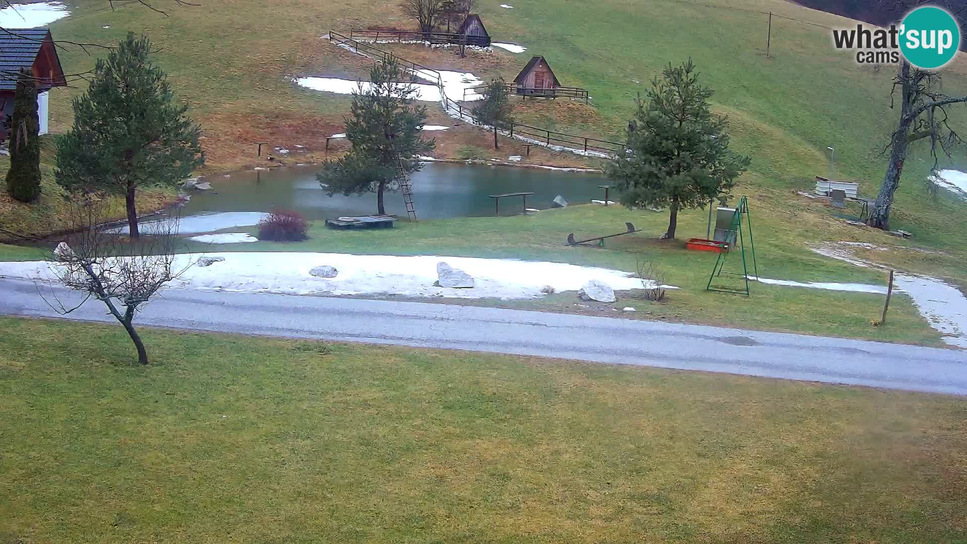 Teich auf dem Bauernhof Pr’Vrhovc | Webkamera