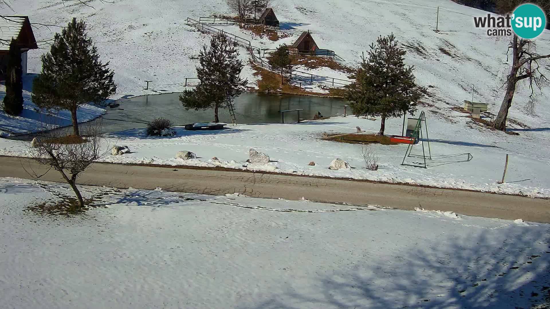 Teich auf dem Bauernhof Pr’Vrhovc | Webkamera