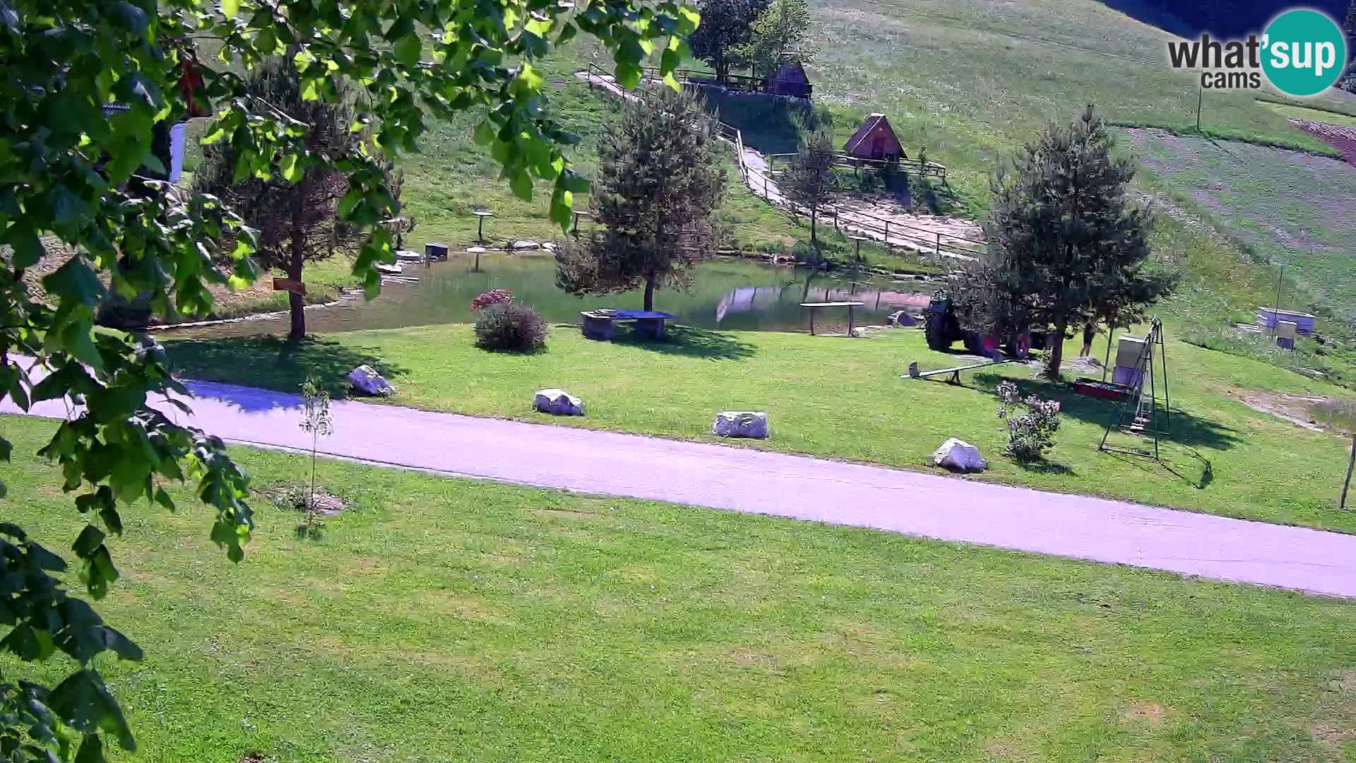 Teich auf dem Bauernhof Pr’Vrhovc | Webkamera