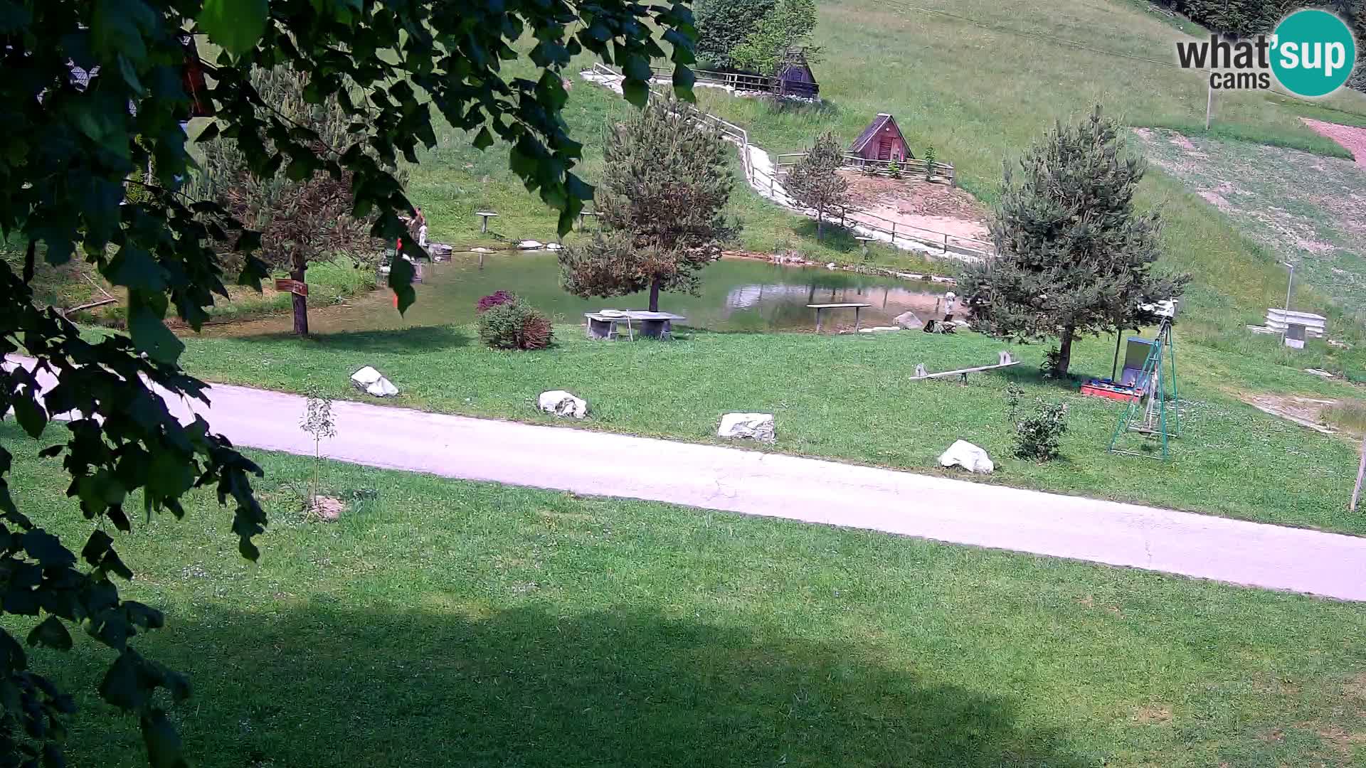 Teich auf dem Bauernhof Pr’Vrhovc | Webkamera