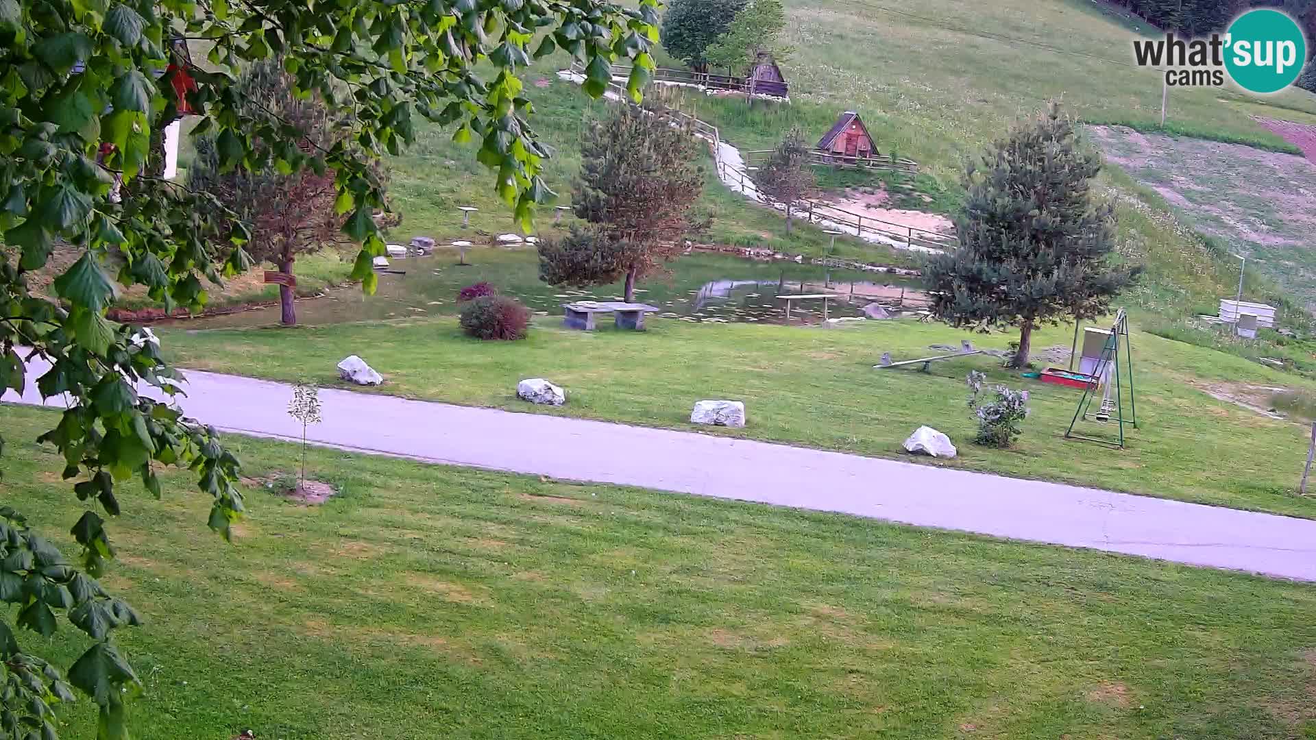 Stagno presso la Fattoria turistica Pr’Vrhovc | webcam in diretta