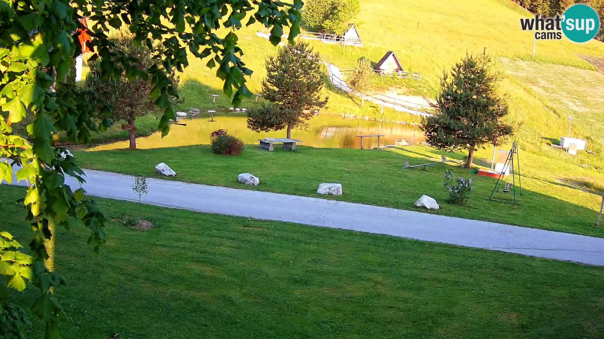 Teich auf dem Bauernhof Pr’Vrhovc | Webkamera