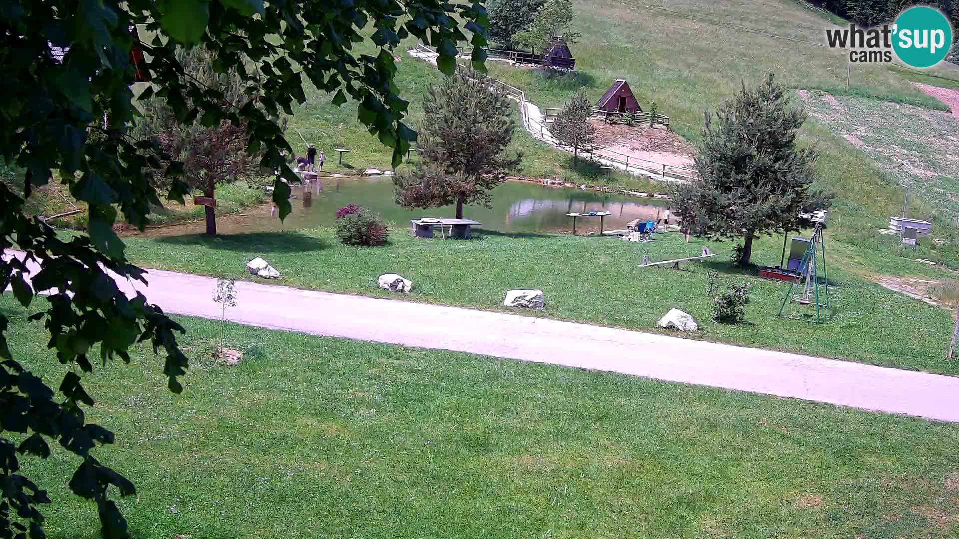 Teich auf dem Bauernhof Pr’Vrhovc | Webkamera