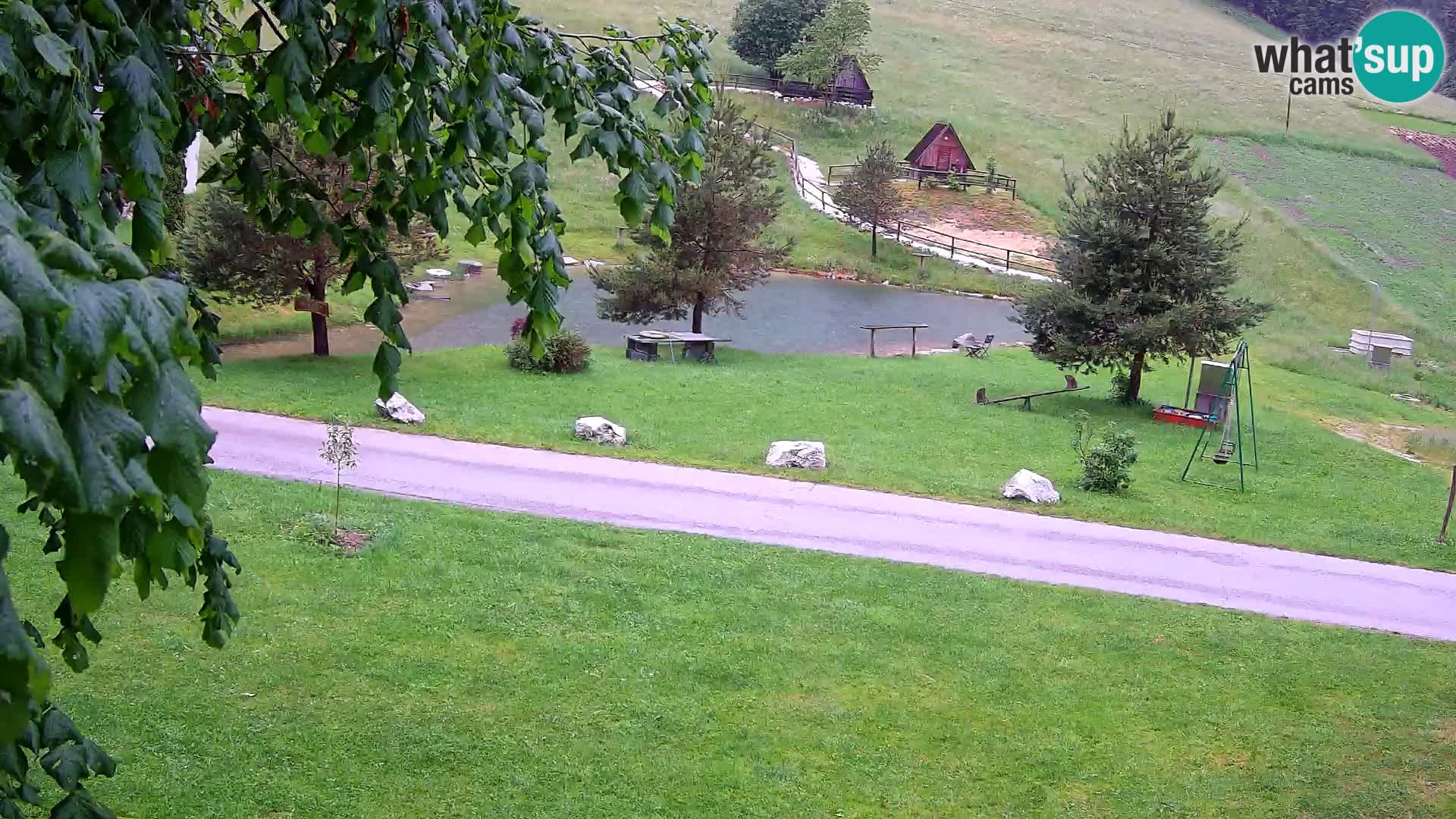 Teich auf dem Bauernhof Pr’Vrhovc | Webkamera