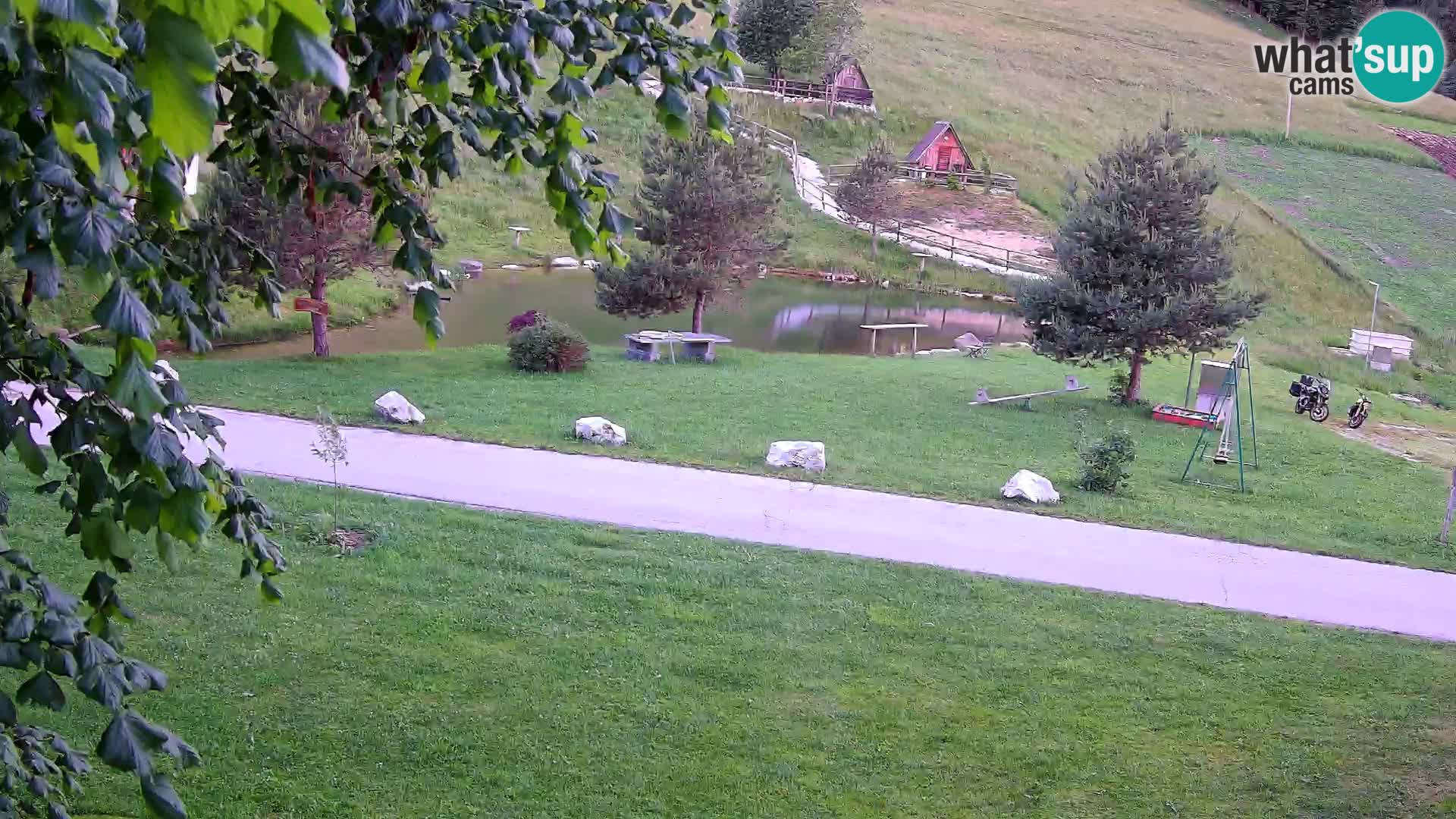 Pond at the Pr’Vrhovc Homestead Webcam