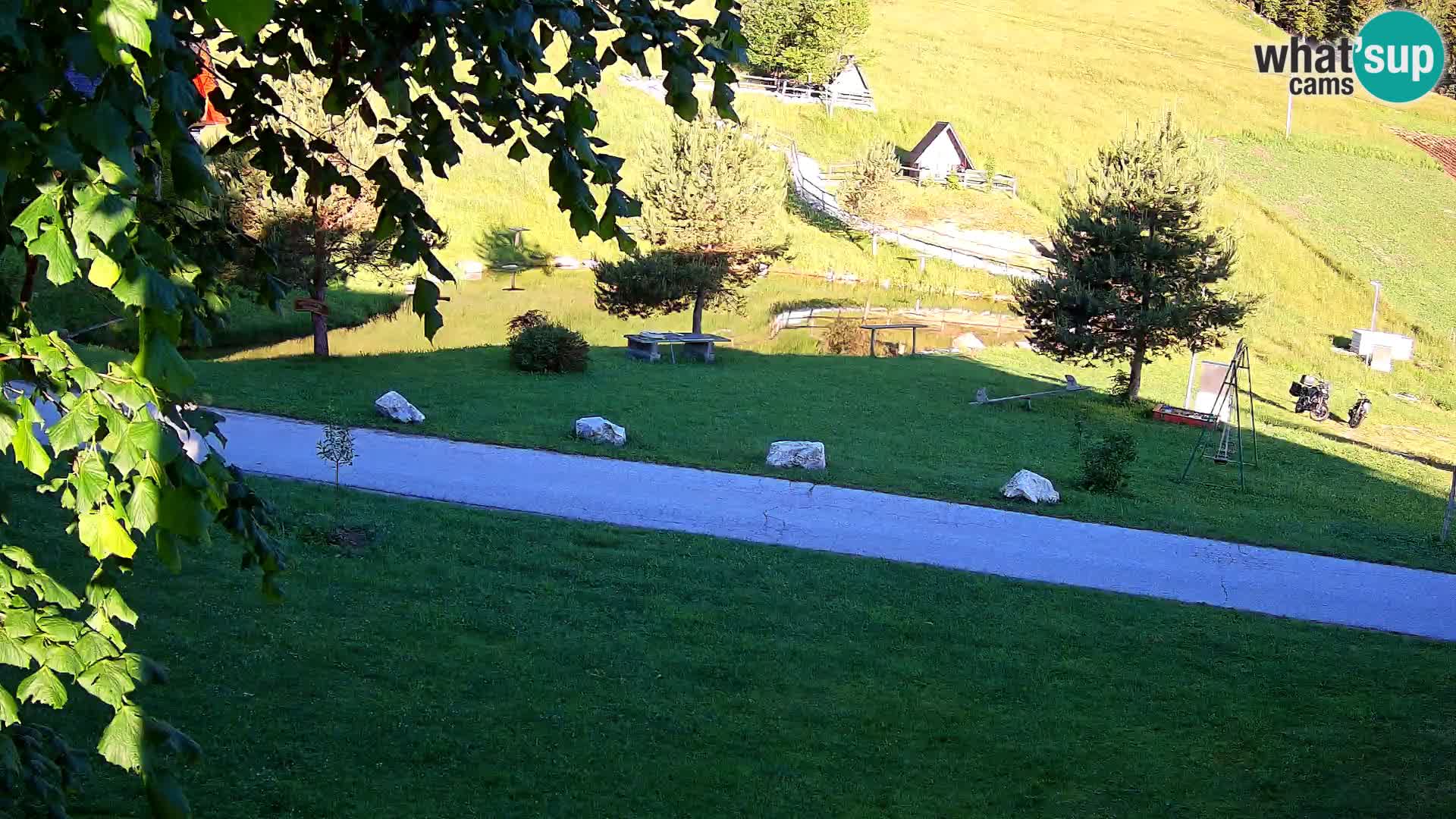 Teich auf dem Bauernhof Pr’Vrhovc | Webkamera
