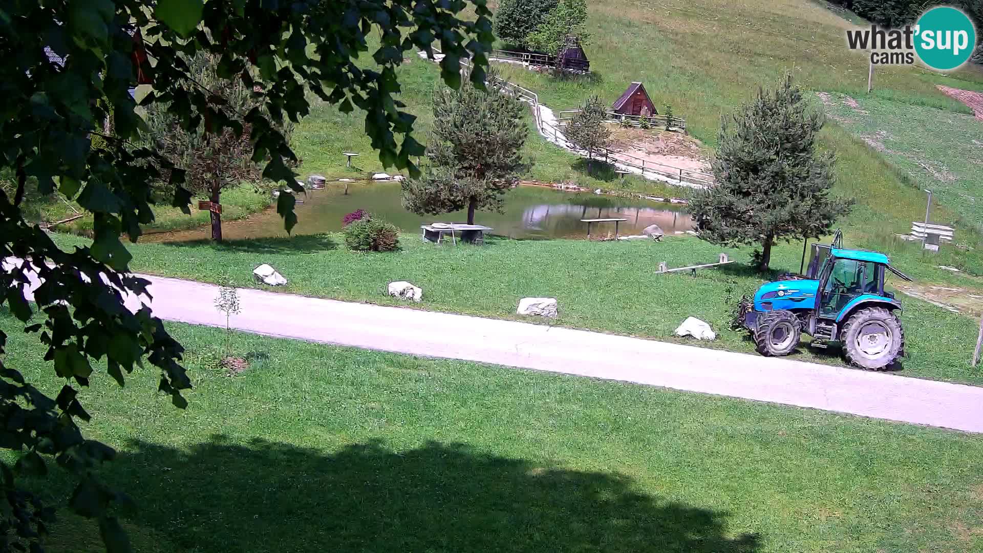 Teich auf dem Bauernhof Pr’Vrhovc | Webkamera