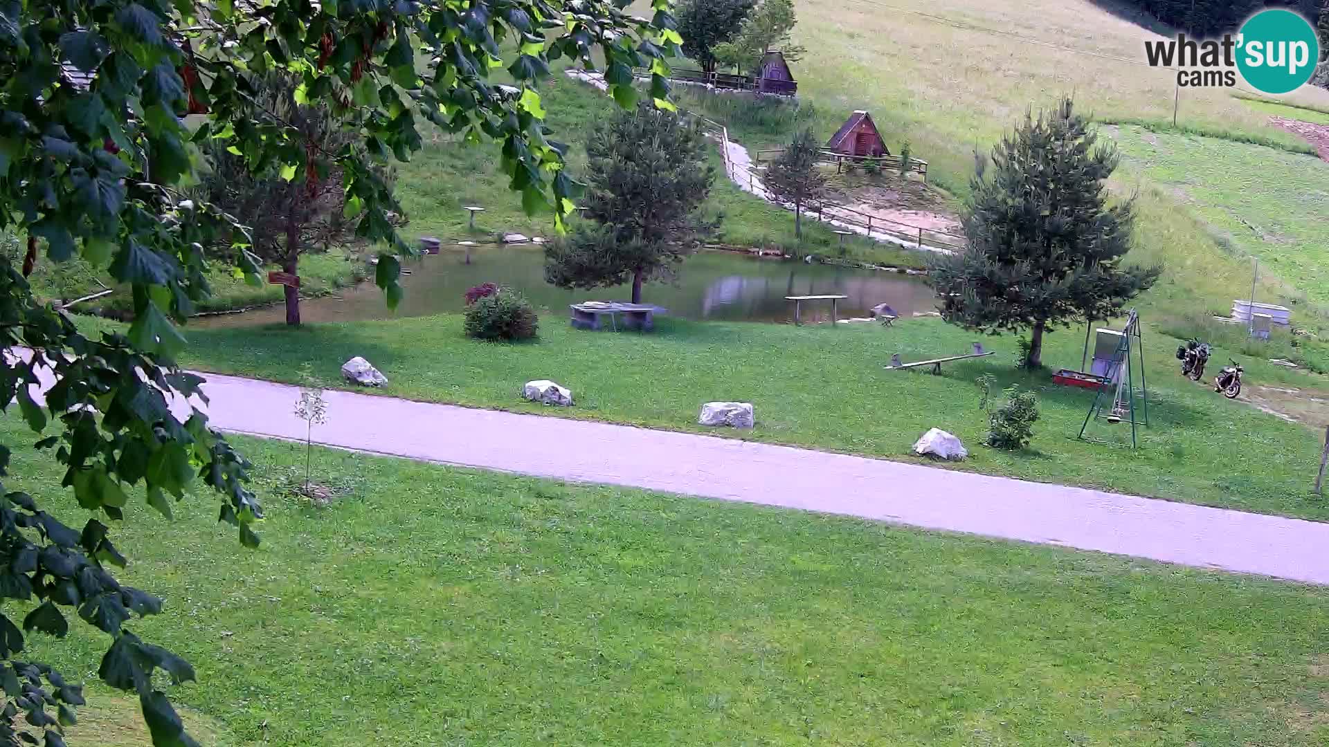 Teich auf dem Bauernhof Pr’Vrhovc | Webkamera