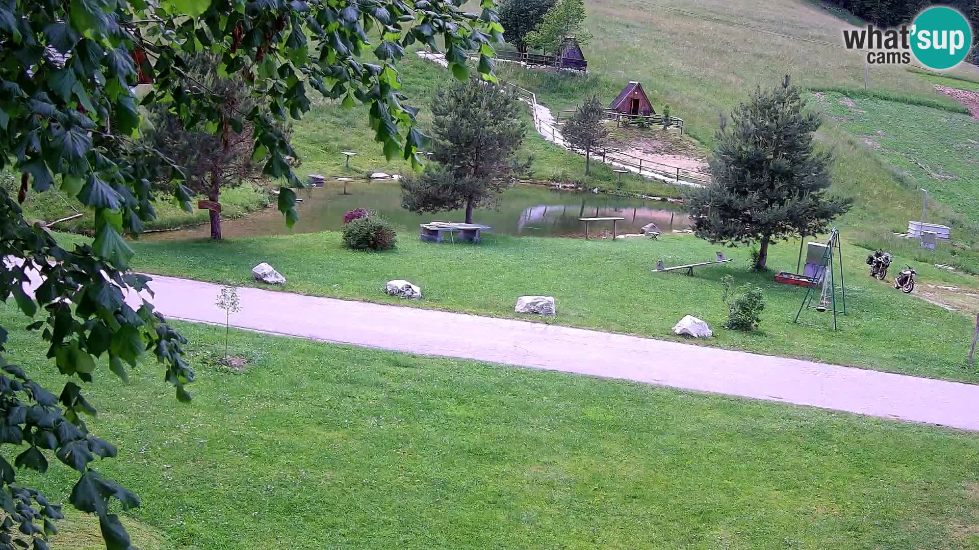 Stagno presso la Fattoria turistica Pr’Vrhovc | webcam in diretta