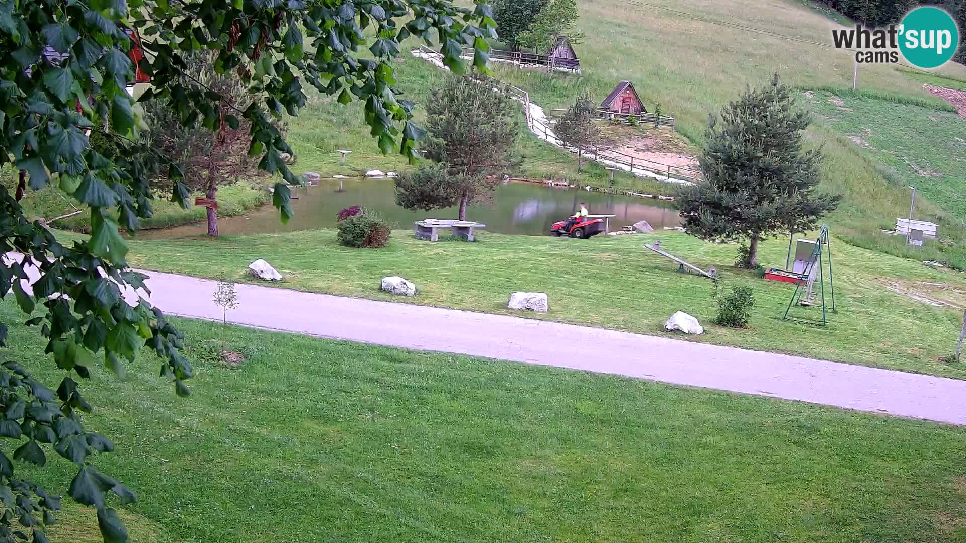 Teich auf dem Bauernhof Pr’Vrhovc | Webkamera