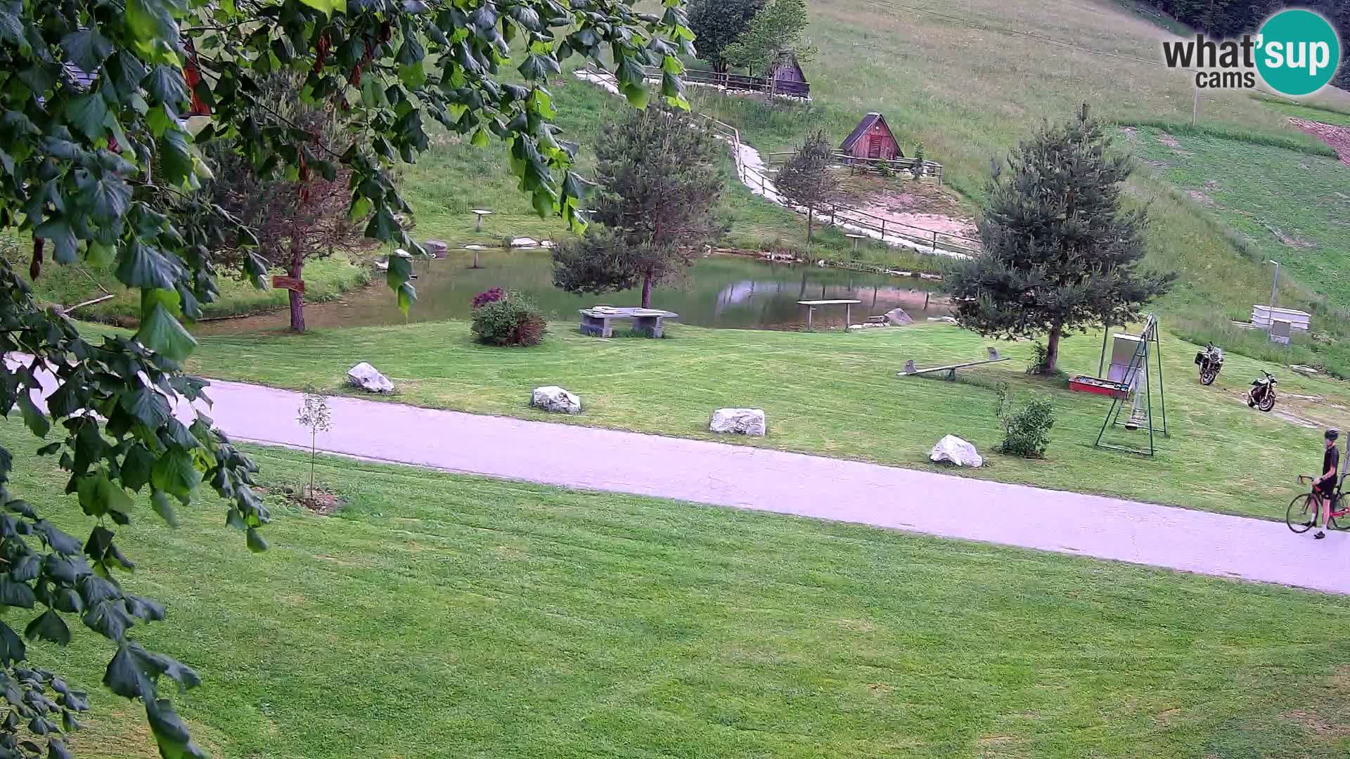 Teich auf dem Bauernhof Pr’Vrhovc | Webkamera