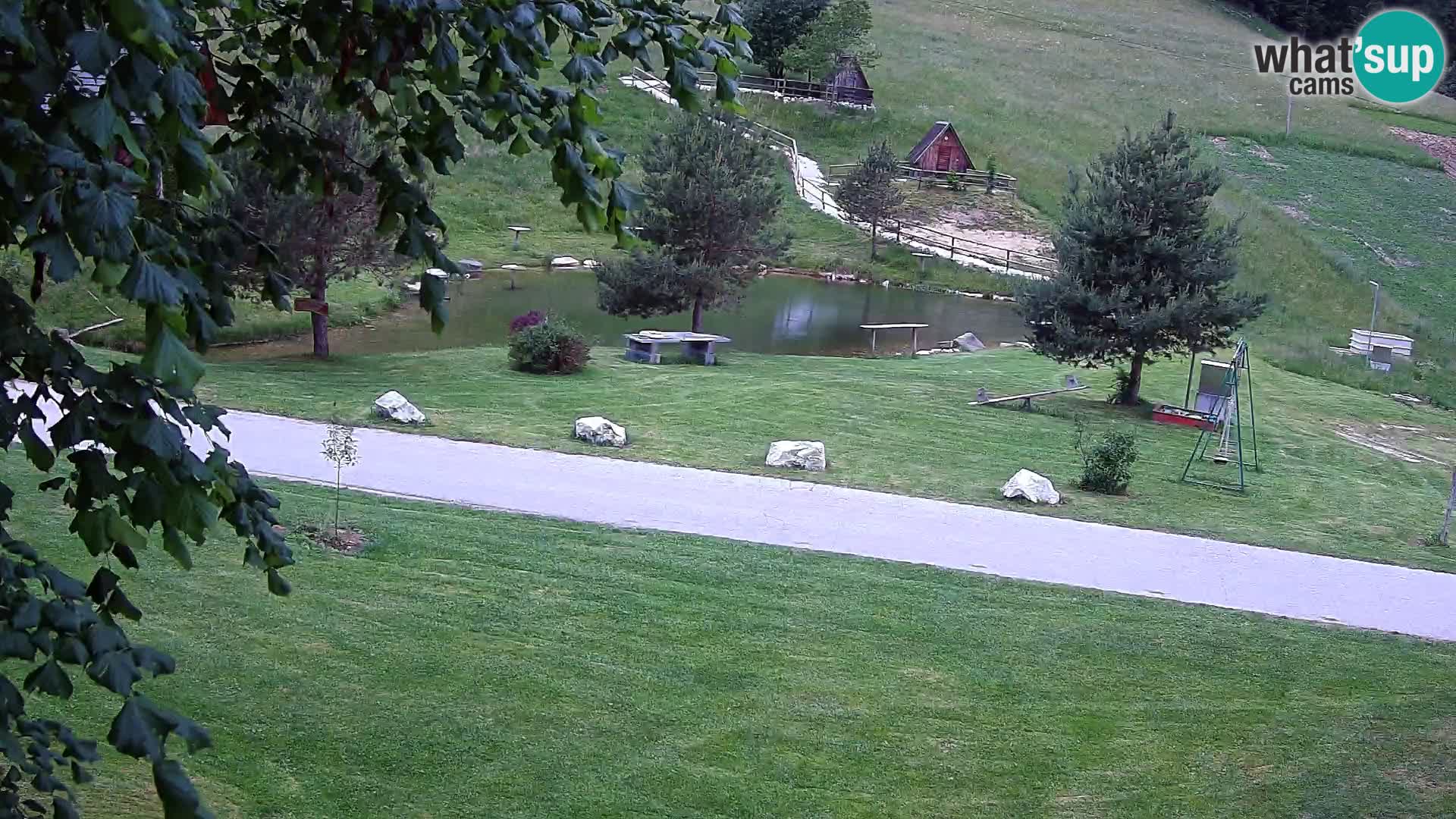 Stagno presso la Fattoria turistica Pr’Vrhovc | webcam in diretta