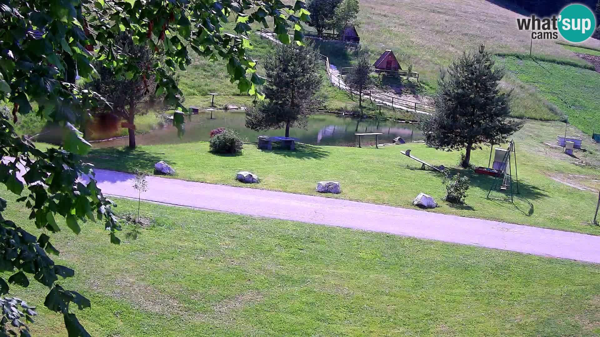 Teich auf dem Bauernhof Pr’Vrhovc | Webkamera
