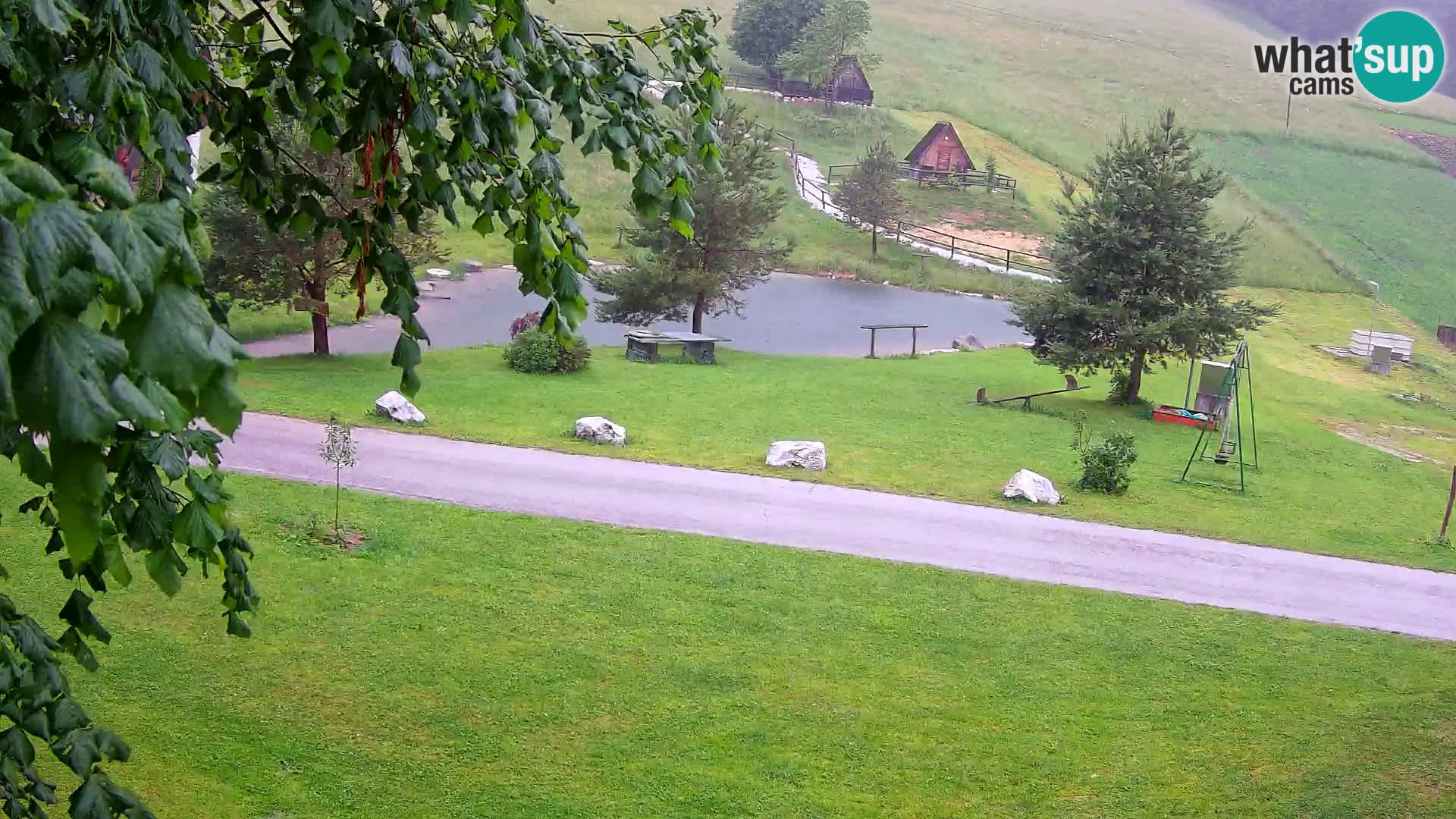 Teich auf dem Bauernhof Pr’Vrhovc | Webkamera