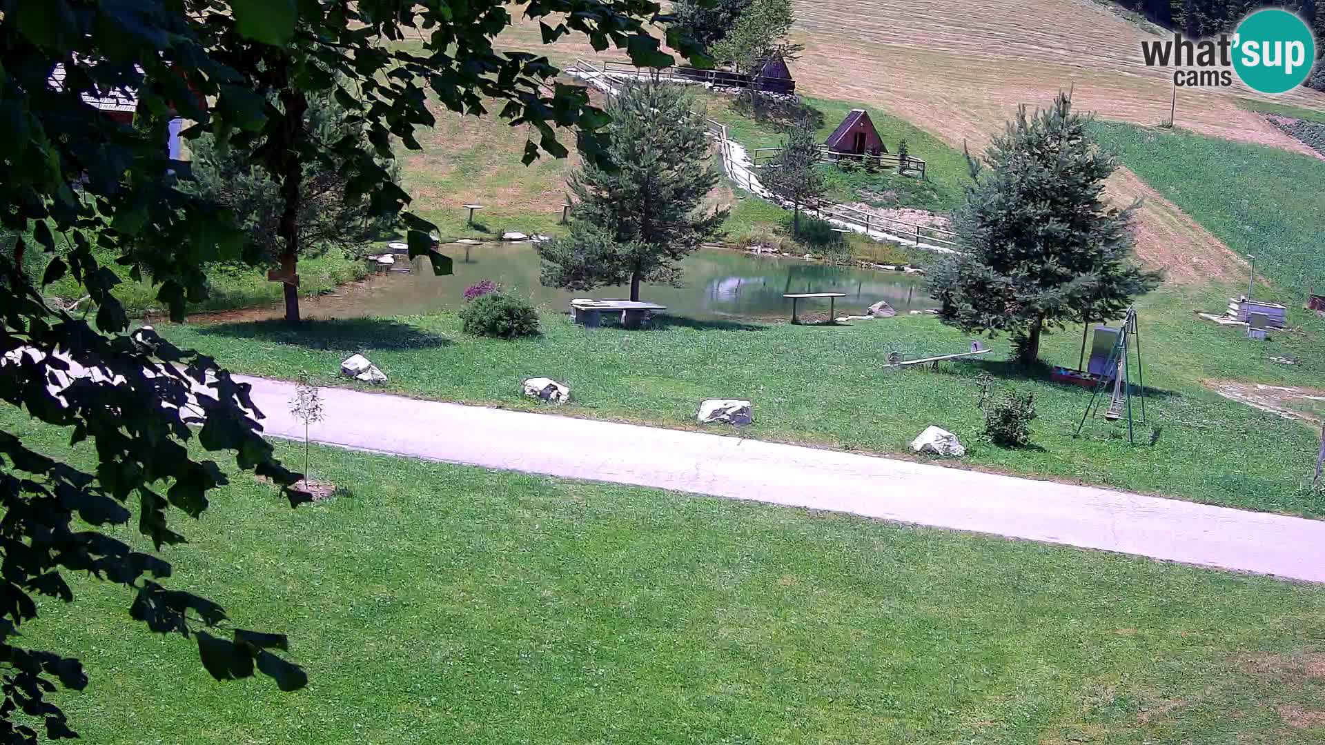 Étang à la ferme Pr’Vrhovc | Caméra en direct