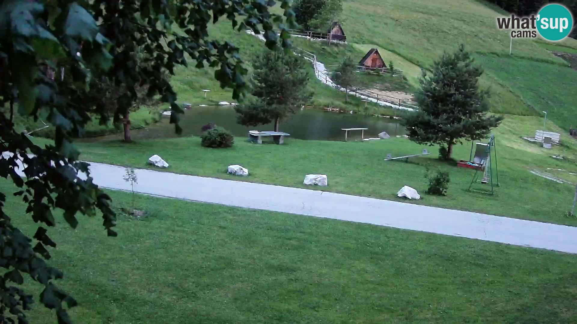 Teich auf dem Bauernhof Pr’Vrhovc | Webkamera