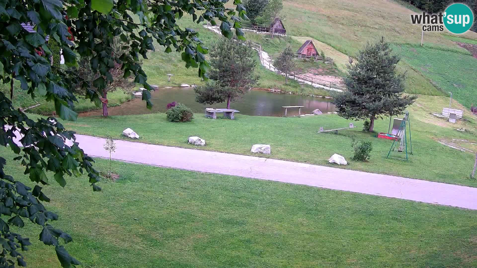 Teich auf dem Bauernhof Pr’Vrhovc | Webkamera