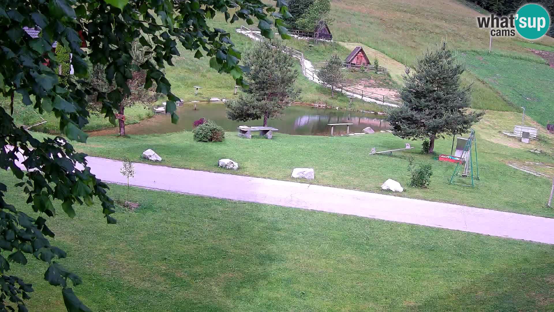 Teich auf dem Bauernhof Pr’Vrhovc | Webkamera