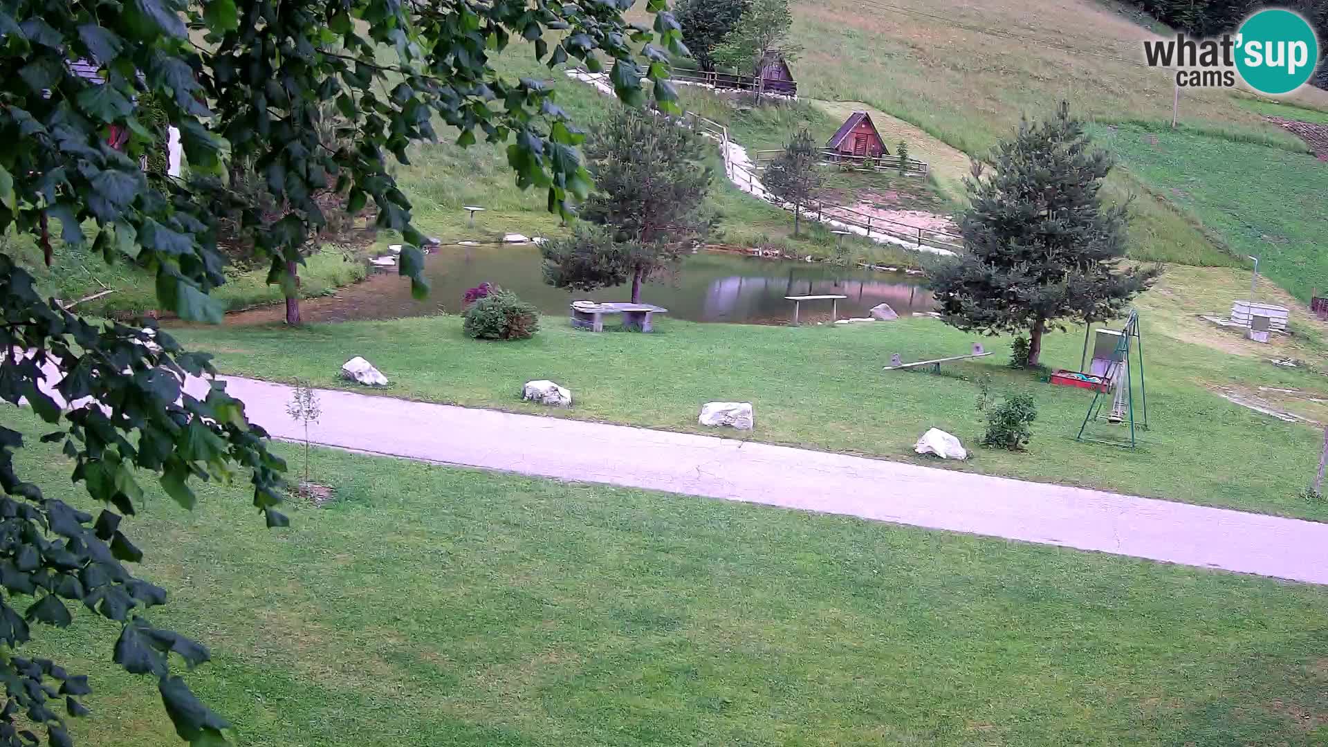 Teich auf dem Bauernhof Pr’Vrhovc | Webkamera