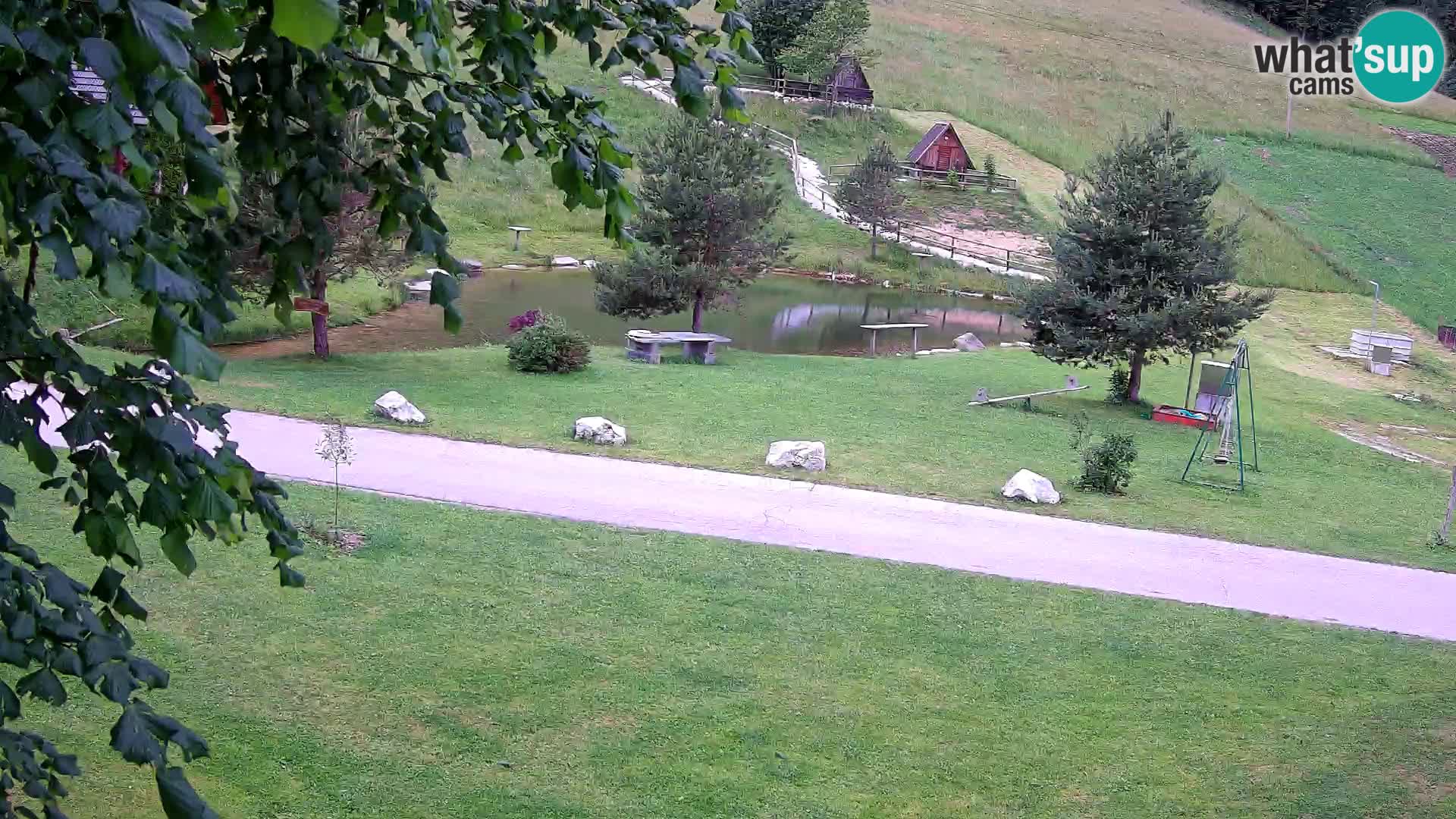 Teich auf dem Bauernhof Pr’Vrhovc | Webkamera